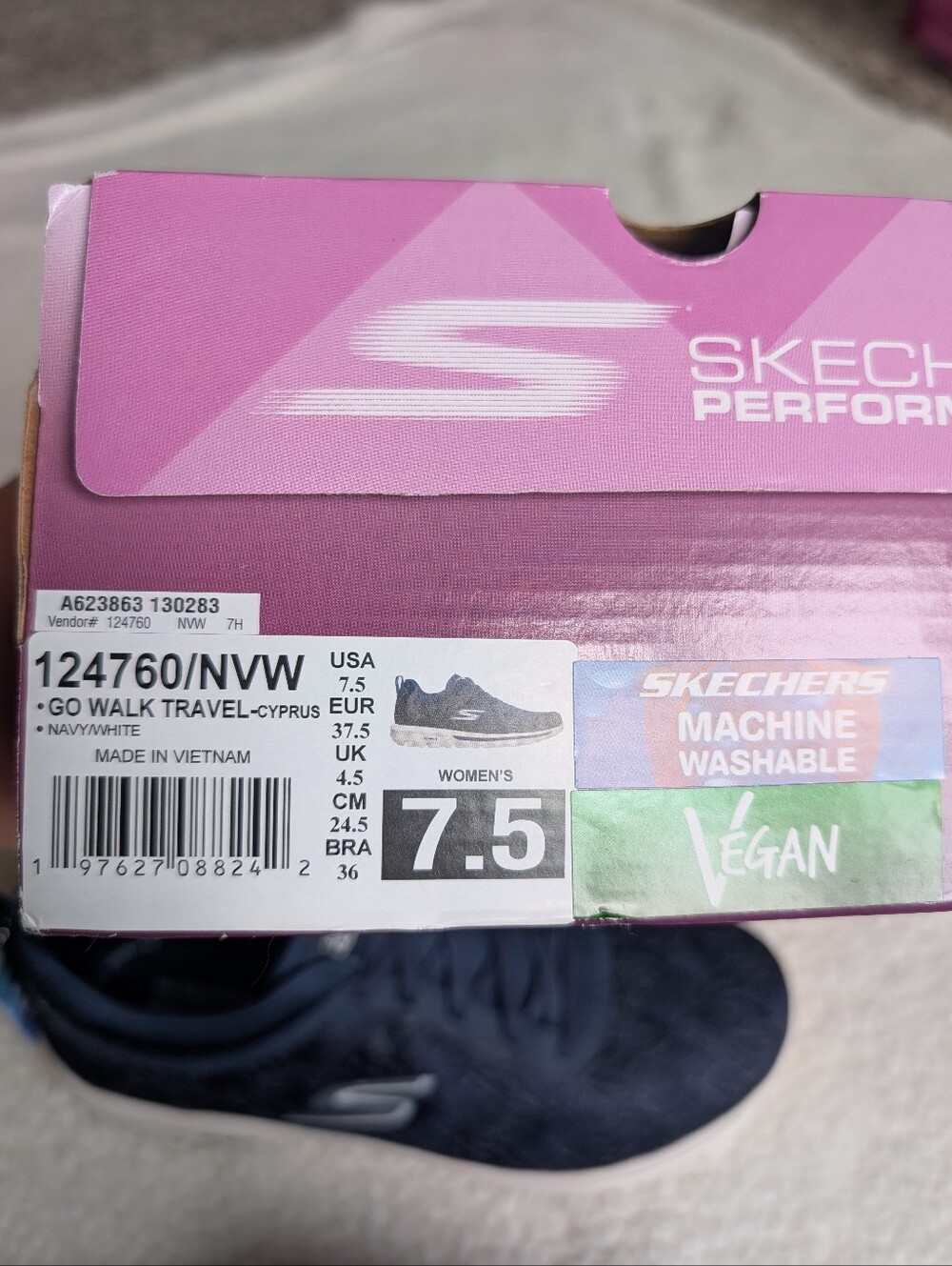 NWT NIB Skecher's go walk travel walking shoes sneakers - Picture 5 of 6